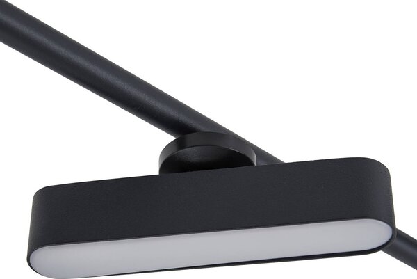 Lindby LED-es reflektor Eldrin, fekete, 6 lámpás, fénycsík, fényszalag, dimmelhető, Fekete, Nappali / Étkező, fém, Modern