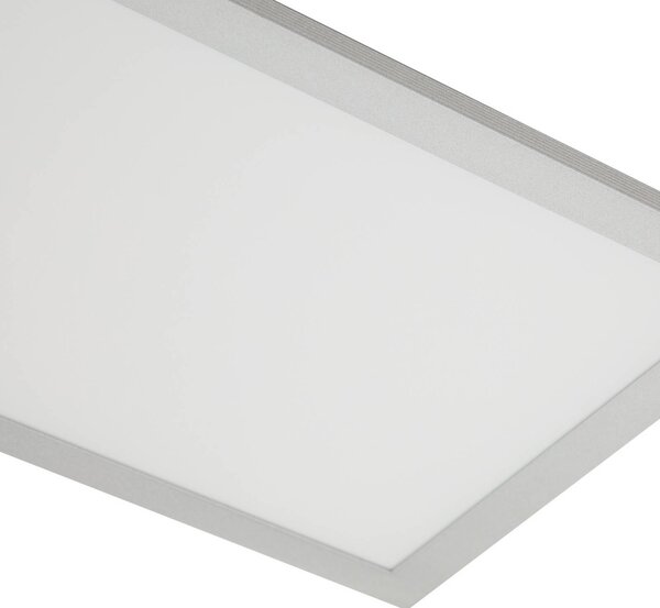 Arcchio LED panel Lyndra, 120 cm, ezüst, alumínium, dimmelhető, CCT, dimmelhető, Alu / szürke / cink, Nappali / Étkező, Alumínium, Modern