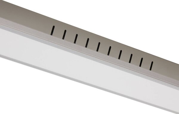 Arcchio LED panel Lyndra, 120 cm, ezüst, alumínium, dimmelhető, CCT, dimmelhető, Alu / szürke / cink, Nappali / Étkező, Alumínium, Modern