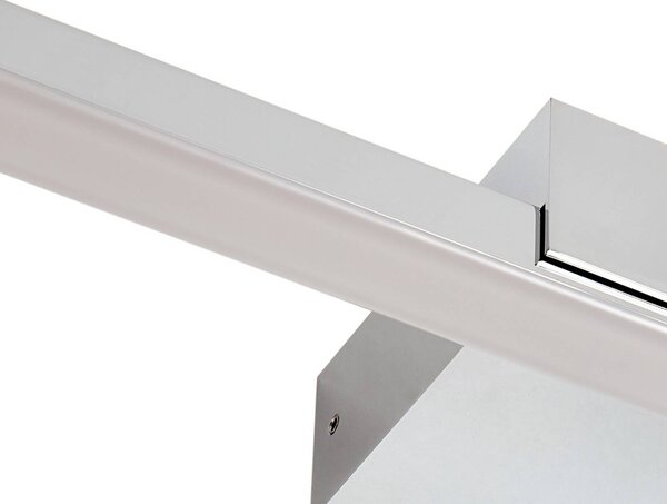 Lucande LED tükör lámpa Kivana, króm, fém, 120 cm, IP44, Króm / ezüst, Fürdőszoba, Alumínium, Modern