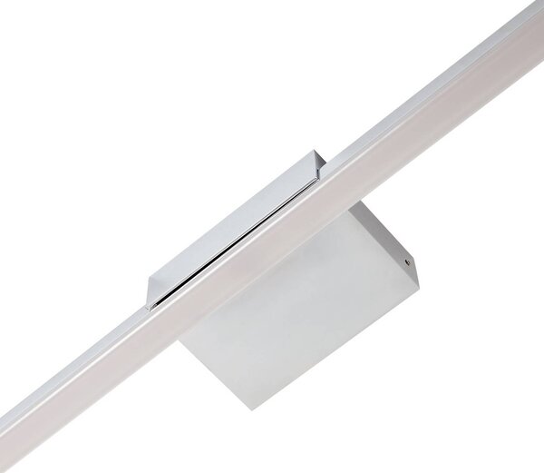 Lucande LED tükör lámpa Kivana, króm, fém, 120 cm, IP44, Króm / ezüst, Fürdőszoba, Alumínium, Modern