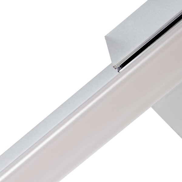 Lucande LED tükör lámpa Kivana, króm, fém, 120 cm, IP44, Króm / ezüst, Fürdőszoba, Alumínium, Modern