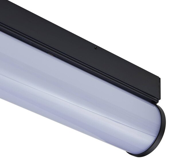 Lucande LED fürdőszoba fali lámpa Vilmara, fekete, fém, IP44, Fekete, Fürdőszoba, Alumínium, Modern