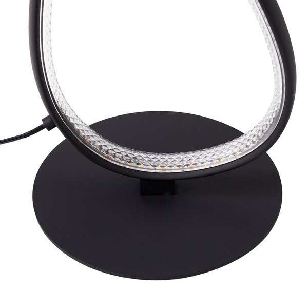 Lucande LED állólámpa Rodado, fekete, 132 cm, alumínium, Fekete, Nappali / Étkező, Alumínium, Modern