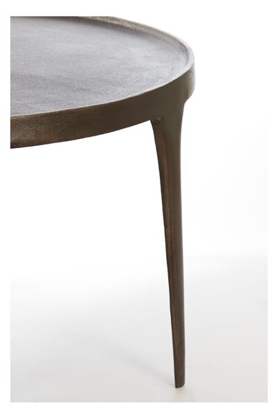 Barna kerek dohányzóasztal szett 2 db-os ø 75 cm Tobias – Light & Living