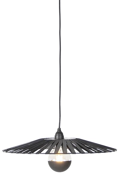 Landelijke hanglamp zwart 46 cm - Leia