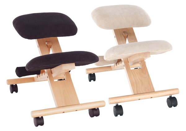 Ergonomikus térdeplőszék Gloire (fekete + bükk)