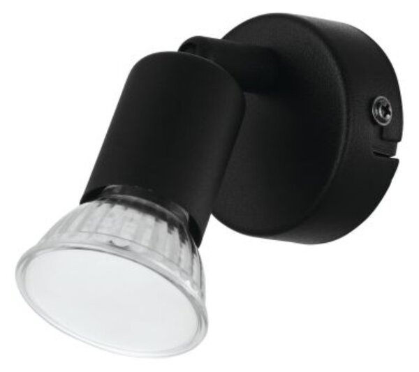 Eglo Buzz-LED fali/mennyezeti spot lámpa, fekete, 1xGU10 foglalattal