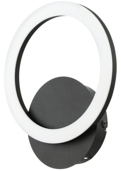 Szabályozható fali LED lámpa 12 W, hideg-melegfehér, fekete-fehér színű (Parrapos)