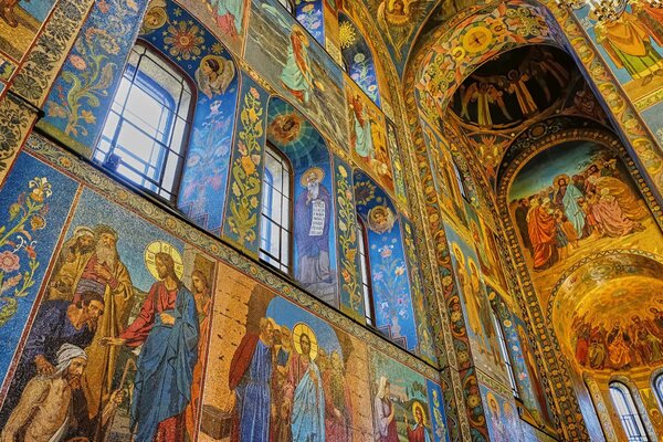 Vlies Fotótapéta - Interior of The Church - 375x250 cm