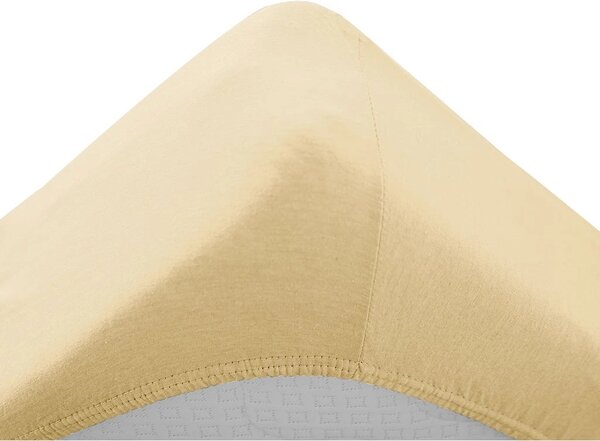 Jersey gyerek lepedő 60x120 cm sárga