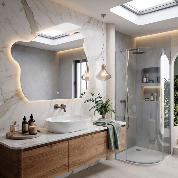 LED fali tükör YH-BL-3 70x85cm
