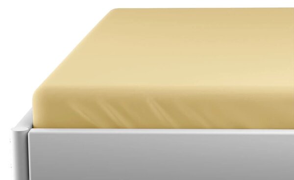 Jersey gyerek lepedő 60x120 cm sárga
