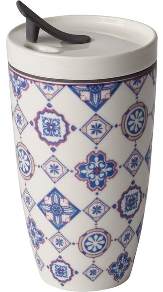 Like To Go kék-fehér porcelán utazóbögre, 350 ml - Villeroy & Boch