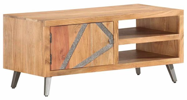 Tömör akácfa dohányzóasztal 90 x 45 x 40 cm