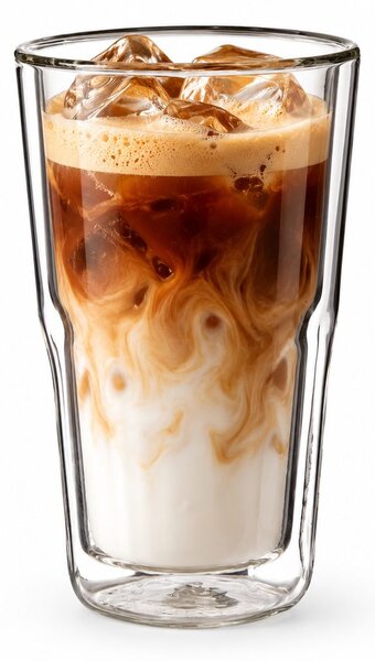 HOT & COLD duplafalú üvegpohár 350ml
