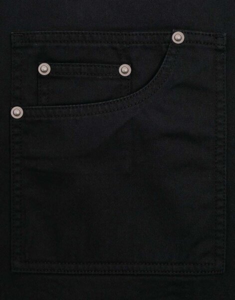 CHINO -fekete melles kötény