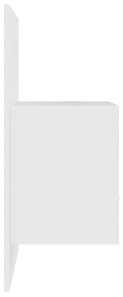 2 db fehér falra szerelhető éjjeliszekrény