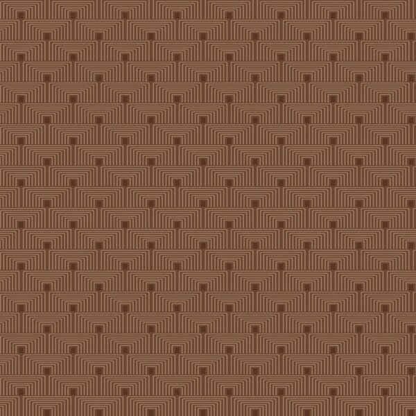 Barna-bronz fényes geometriai mintás tapéta (Boutique F-PL3007)