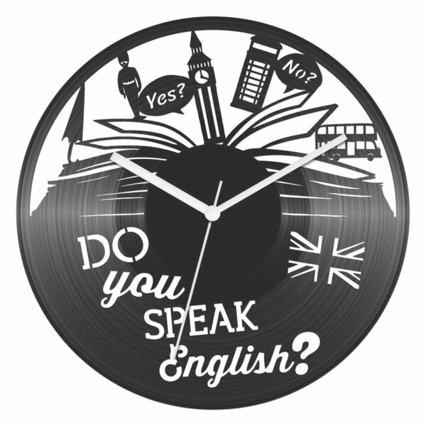 Angol nyelvtanár bakelit óra