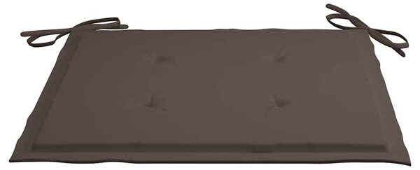 6 db tömör tíkfa kerti szék tópszínű párnával