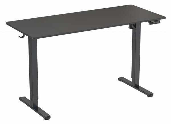 Elektromosan állítható magasságú íróasztal - 140x60cm fekete ülő-/állómunkához - LVN System Lite LV1713