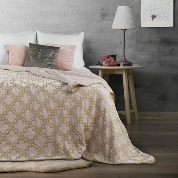 Celebre mintás ágytakaró Rózsaszín/bézs 170x210 cm