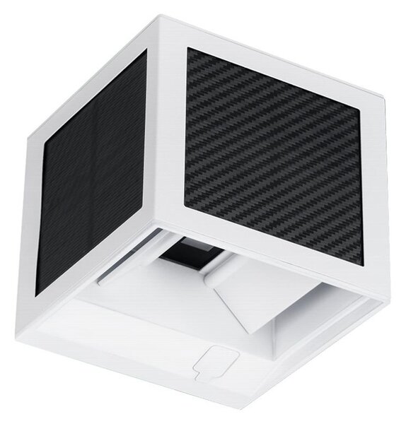 V-TAC 9W COB LED szolár fali fehér lámpa, szenzorral, állítható színhőmérséklettel - SKU 24295