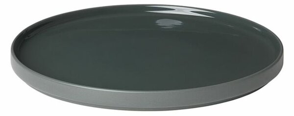 PILAR - MIO szürkészöld nagy lapos tányér