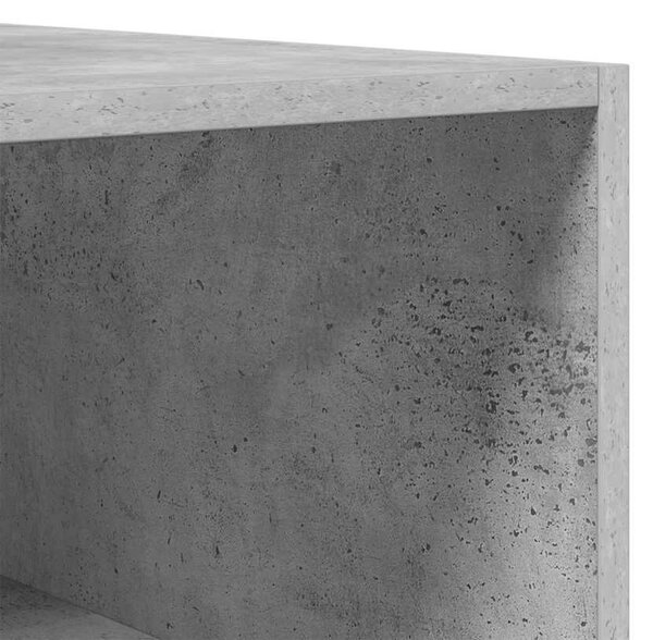 Betonszürke szerelt fa ruhásszekrény 100 x 50 x 200 cm