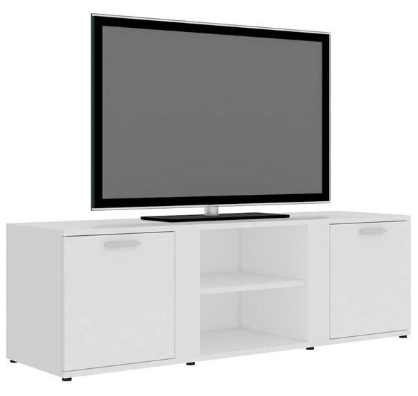 Fehér szerelt fa TV-szekrény 120 x 34 x 37 cm