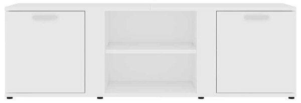 Fehér szerelt fa TV-szekrény 120 x 34 x 37 cm