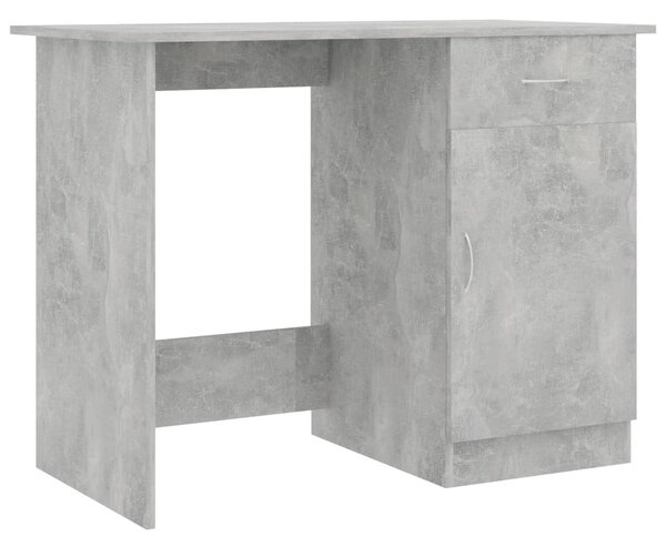 Betonszürke szerelt fa íróasztal 100 x 50 x 76 cm