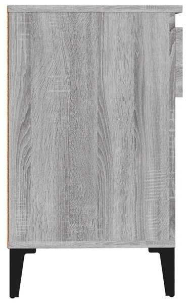 Szürke sonoma színű szerelt fa cipősszekrény 102x36x60 cm