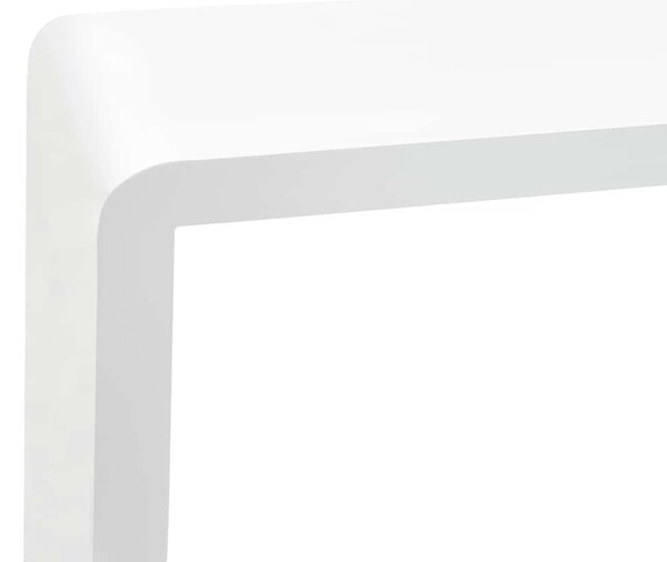 3 db fehér MDF fali kockapolc