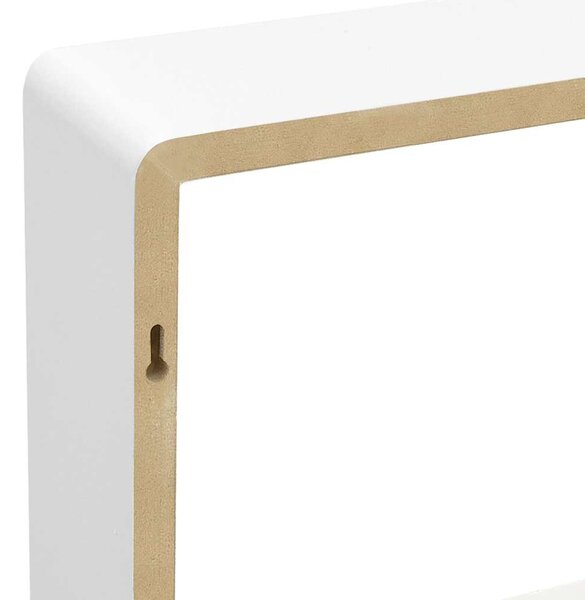 3 db fehér MDF fali kockapolc