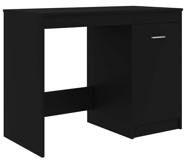Fekete szerelt fa íróasztal 100 x 50 x 76 cm