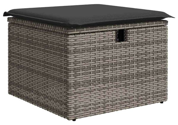 VidaXL Polyrattan Kerti Ülőgarnitúra - 8 részes - Szürke