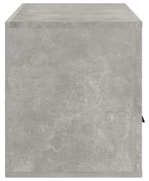 Betonszürke szerelt fa TV-szekrény 100x35x40 cm