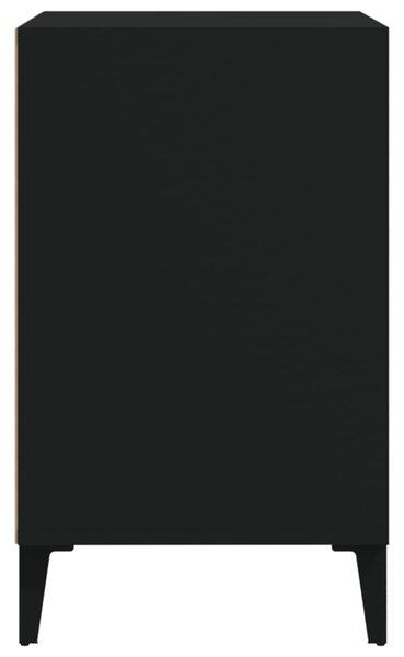 Fekete szerelt fa cipősszekrény 102x36x60 cm