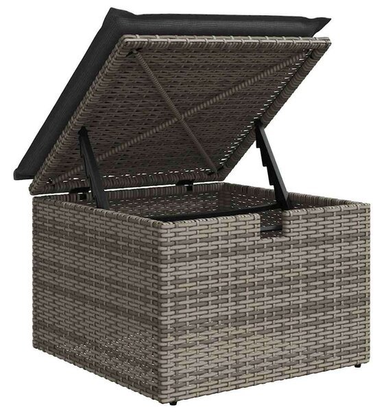 VidaXL Polyrattan Kerti Ülőgarnitúra - 6 részes - Szürke