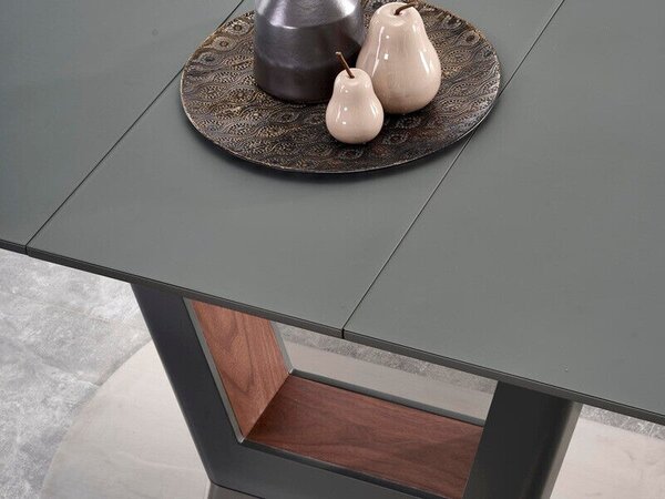 Asztal Houston 722, 76x90cm, Dió, Antracit
