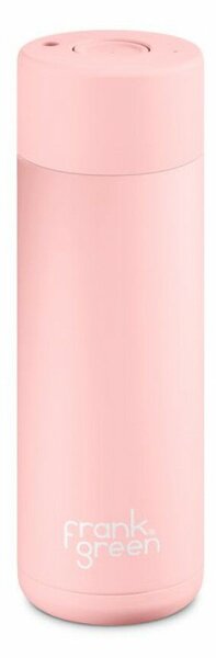 Ceramic Bottle Blushed Rózsaszín 595ml rozsdamentes acél kerámia bevonatos termosz nyomógombos kupakkal