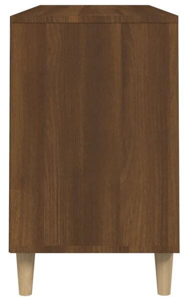 Barna tölgyszínű szerelt fa cipősszekrény 102x36x60 cm