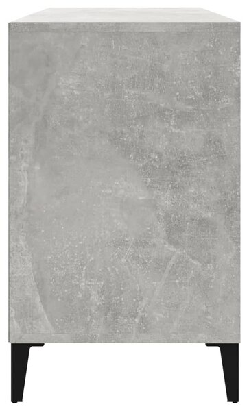 Betonszürke szerelt fa cipőszekrény 102x36x60 cm