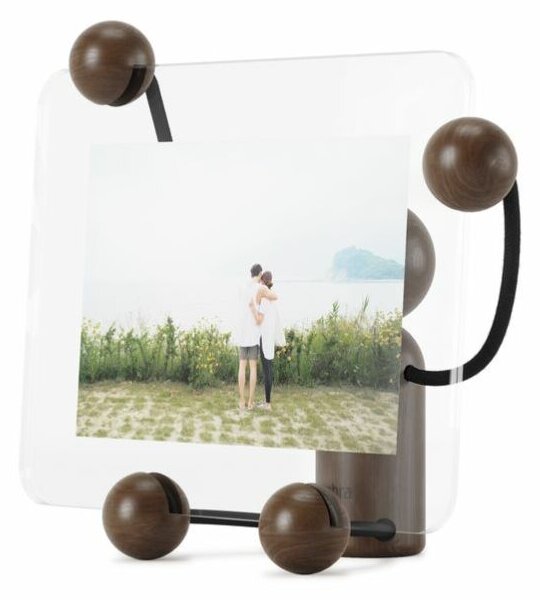 WOODY DESK fekete-dió 13x18cm-es képhez való vicces asztali fényképtartó keret
