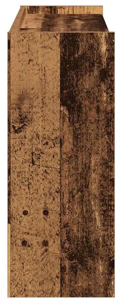 Antik fa szerelt fa cipőtartó 80x25x62 cm
