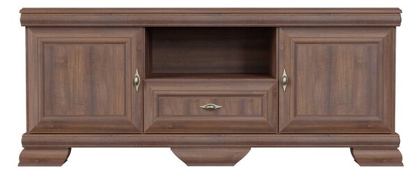 TV-állvány Salmeru 104, Laminált forgácslap, 59x158x46cm, Samoa King Dió