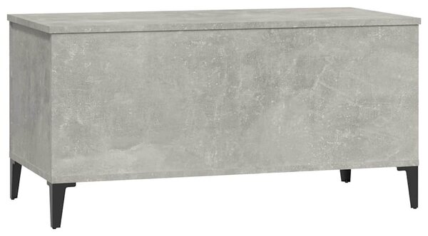 Betonszürke szerelt fa dohányzóasztal 90x44,5x45 cm