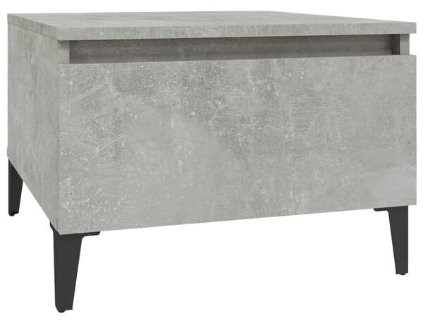 Betonszürke szerelt fa dohányzóasztal 90x49x45 cm